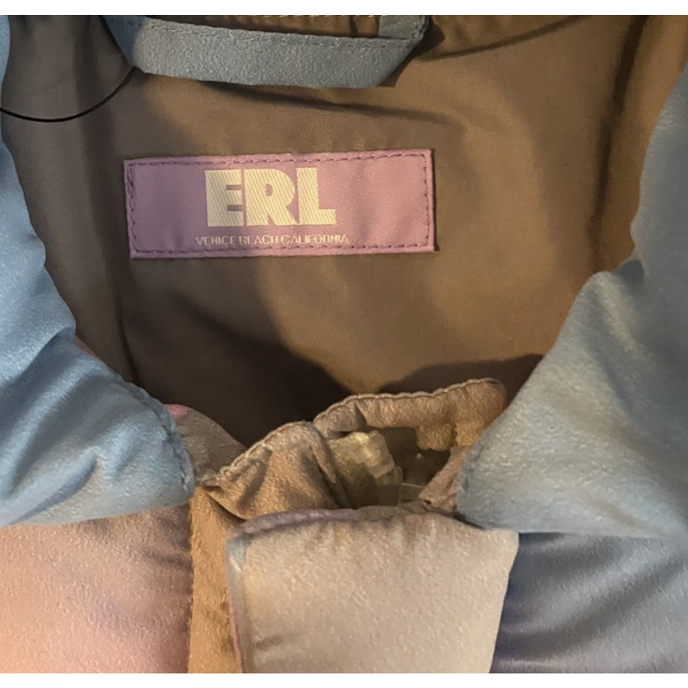 Erl Sunrise Sun Bomber jacket Puffer Size SMALL - Picture 2 of 4